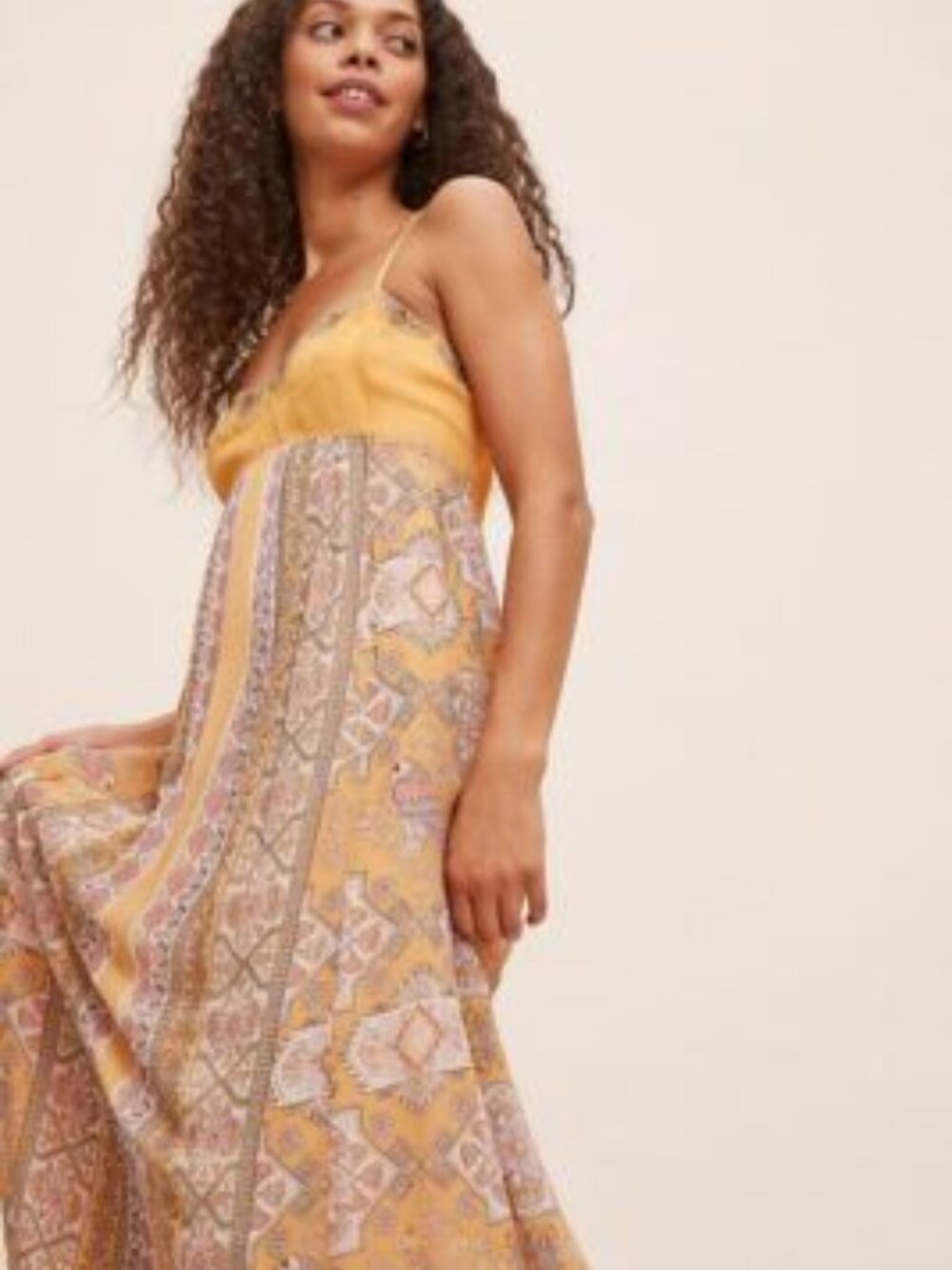 ANTHROPOLOGIE Calida Boho Maxi Dress, Women's Size 8 Petite